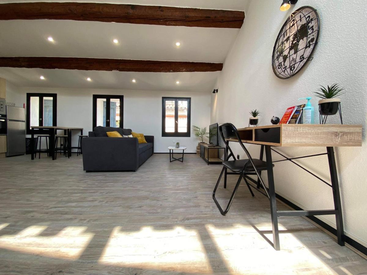 Duplex Des Etudes - Carcassonne Centre Apartment Luaran gambar